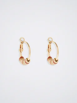 Hoop Earrings With Enamel|Parfois Outlet
