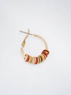 Hoop Earrings With Enamel|Parfois Outlet