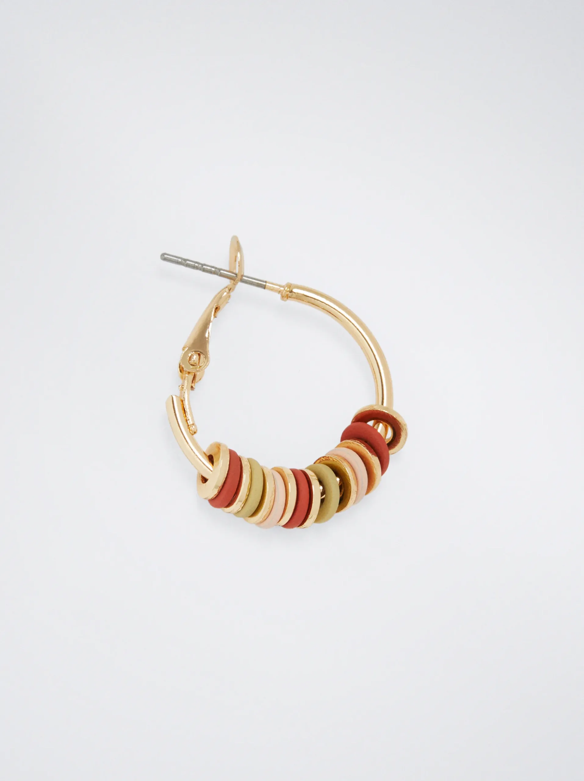 Hoop Earrings With Enamel|Parfois Outlet