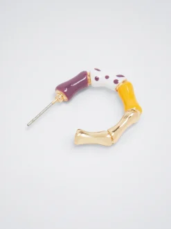 Hoop Earrings With Enamel|Parfois New