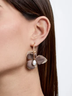 Hoop Earrings With Freshwater Pearl|Parfois Sale