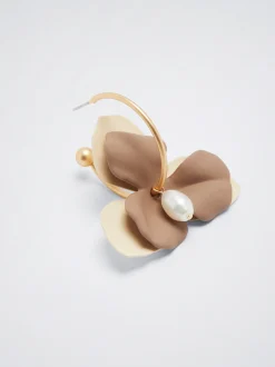 Hoop Earrings With Freshwater Pearl|Parfois Sale