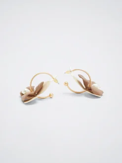 Hoop Earrings With Freshwater Pearl|Parfois Sale