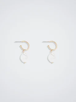 Hoop Earrings With Pearl|Parfois Cheap