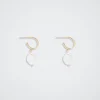 Hoop Earrings With Pearl|Parfois Online