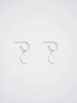 Hoop Earrings With Pearl|Parfois Online