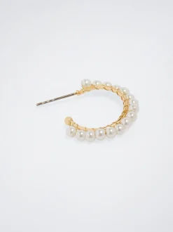 Hoop Earrings With Pearls|Parfois Clearance