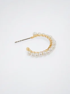 Hoop Earrings With Pearls|Parfois Store