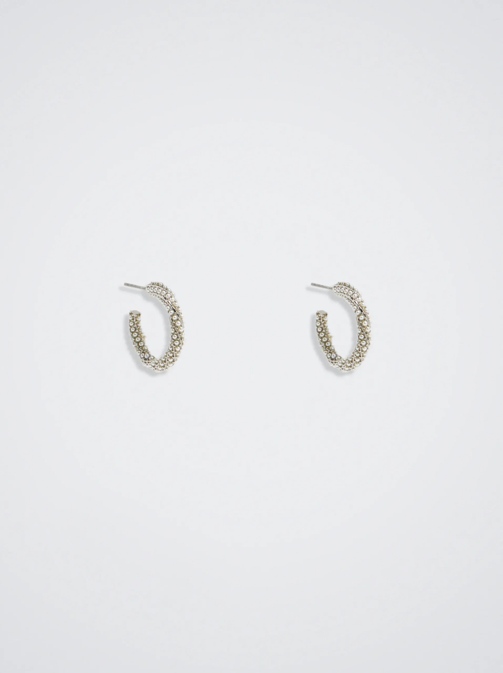 Hoop Earrings With Pearls|Parfois Cheap