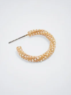 Hoop Earrings With Pearls|Parfois Best Sale