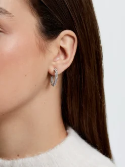 Hoop Earrings With Pearls|Parfois Shop