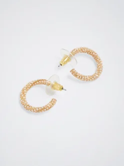 Hoop Earrings With Pearls|Parfois Hot
