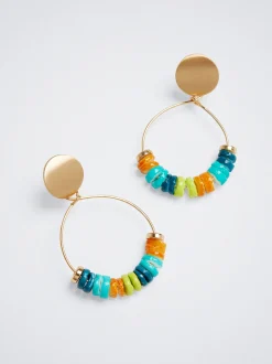 Hoop Earrings With Shell|Parfois Clearance