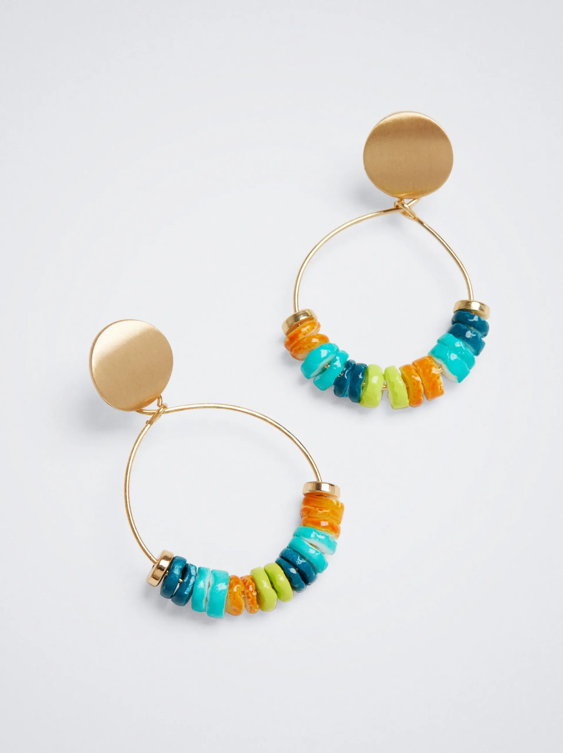 Hoop Earrings With Shell|Parfois Clearance