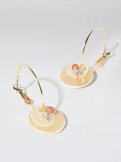 Hoop Earrings With Shell|Parfois Outlet