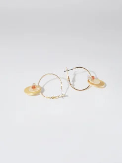 Hoop Earrings With Shell|Parfois Outlet