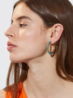 Hoop Earrings With Stone|Parfois Sale