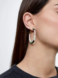 Hoop Earrings With Stone|Parfois Clearance