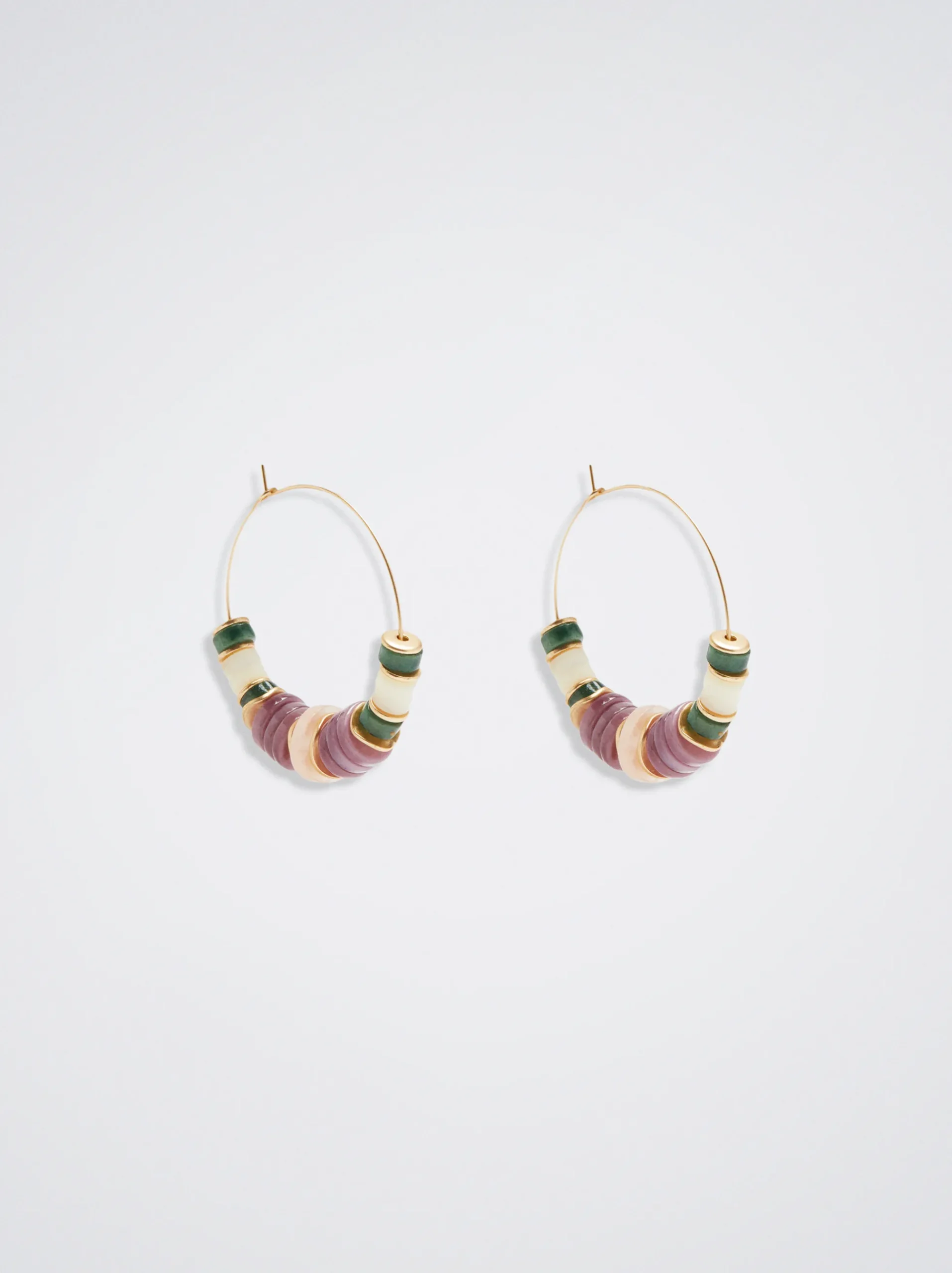 Hoop Earrings With Stone|Parfois Clearance