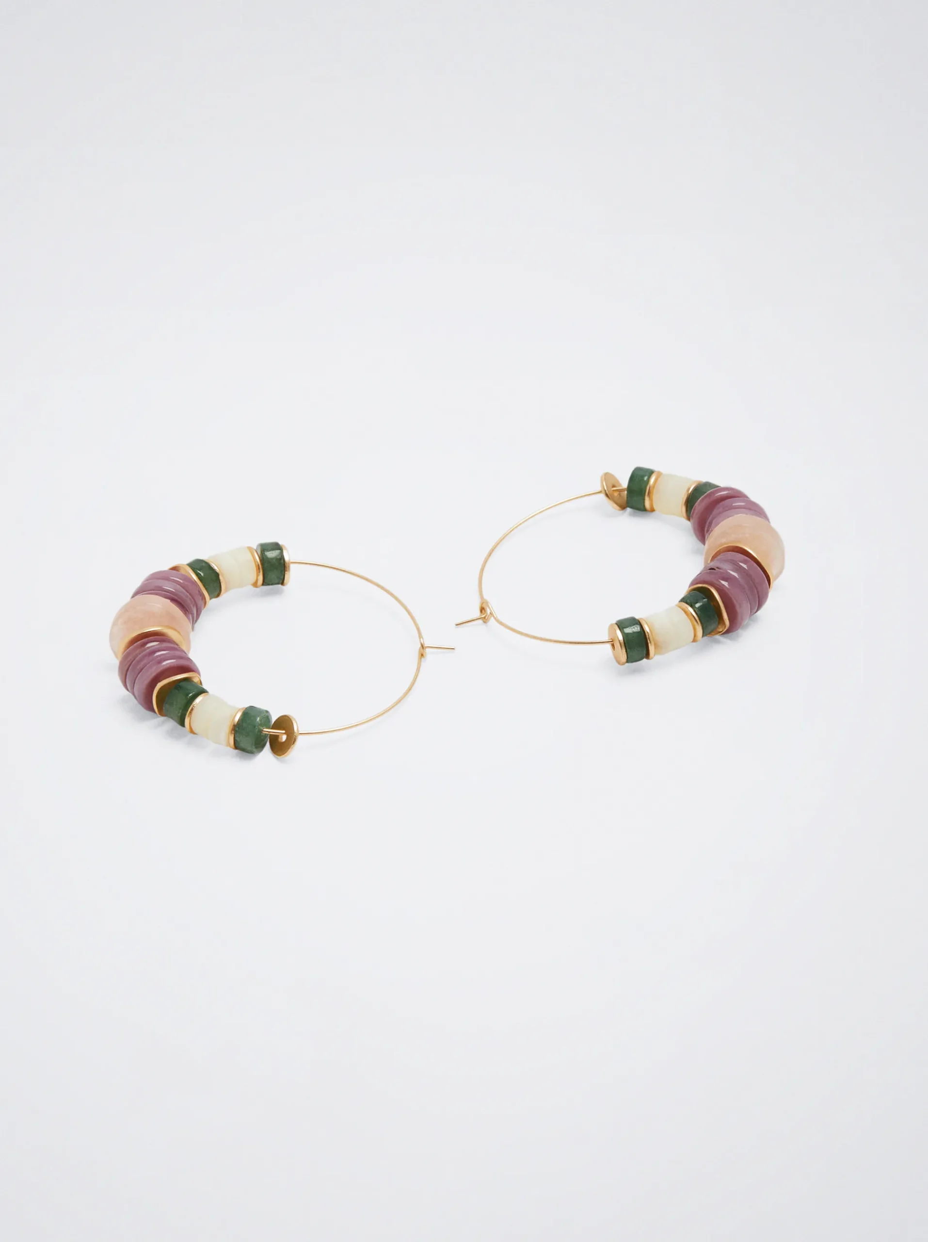 Hoop Earrings With Stone|Parfois Clearance