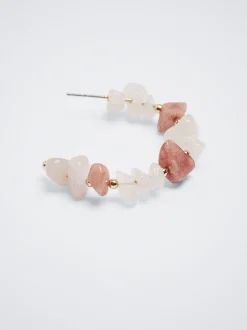 Hoop Earrings With Stone|Parfois Hot