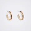 Hoop Earrings With Zirconia|Parfois Outlet