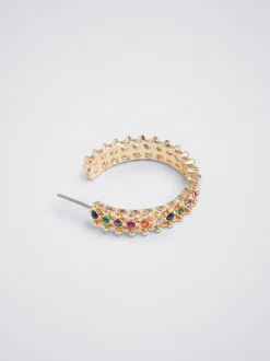 Hoop Earrings With Zirconia|Parfois Outlet
