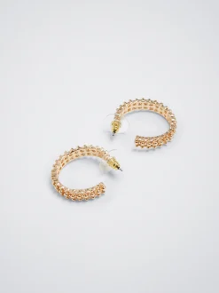 Hoop Earrings With Zirconia|Parfois Outlet