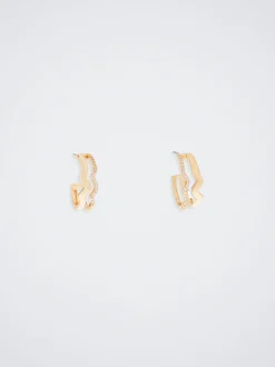 Hoop Earrings With Zirconia|Parfois Hot