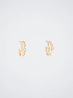 Hoop Earrings With Zirconia|Parfois Outlet