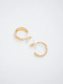 Hoop Earrings With Zirconia|Parfois Outlet