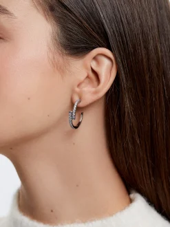 Hoop Earrings With Zirconia|Parfois Clearance