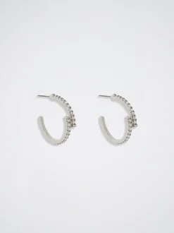 Hoop Earrings With Zirconia|Parfois Clearance