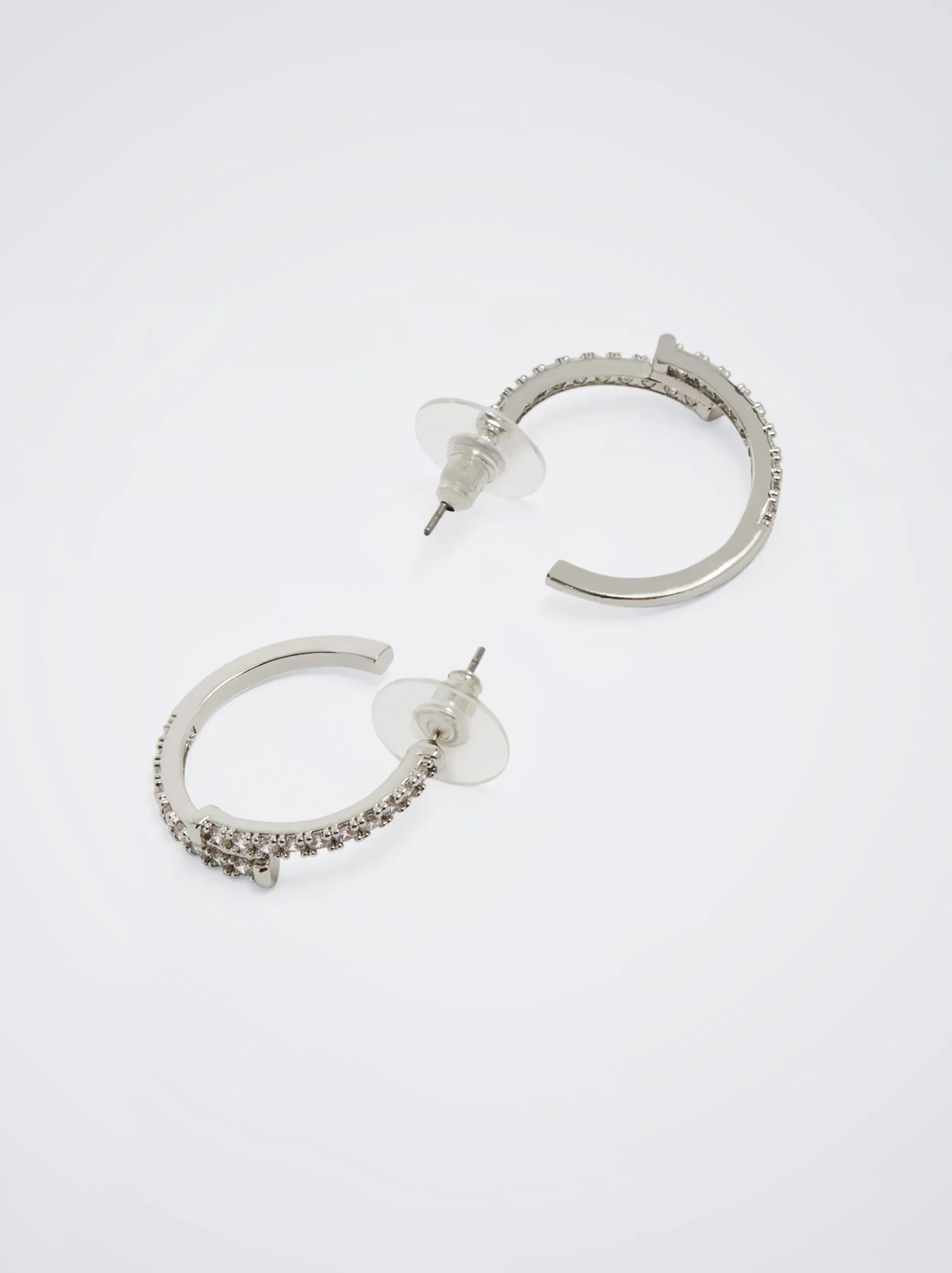 Hoop Earrings With Zirconia|Parfois Clearance