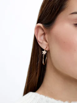 Hoops With Star And Zirconia|Parfois Cheap
