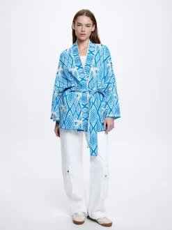 Jacquard Cardigan With Belt|Parfois New