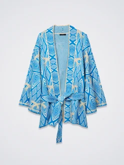 Jacquard Cardigan With Belt|Parfois New