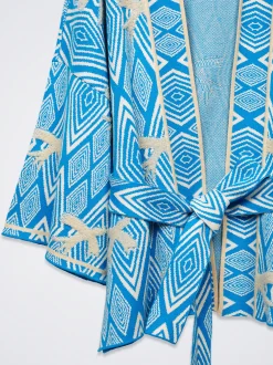 Jacquard Cardigan With Belt|Parfois New