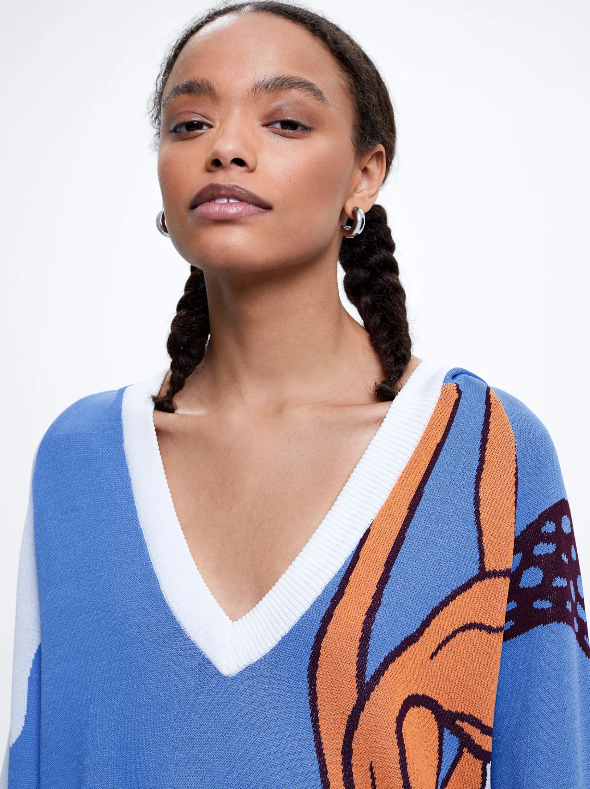Jacquard Knit Sweater|Parfois Clearance