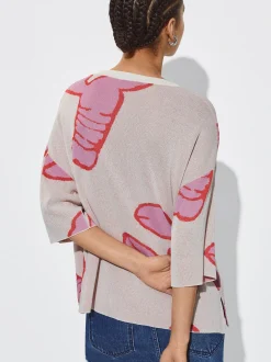 Jacquard Round-Neck Sweater|Parfois Store