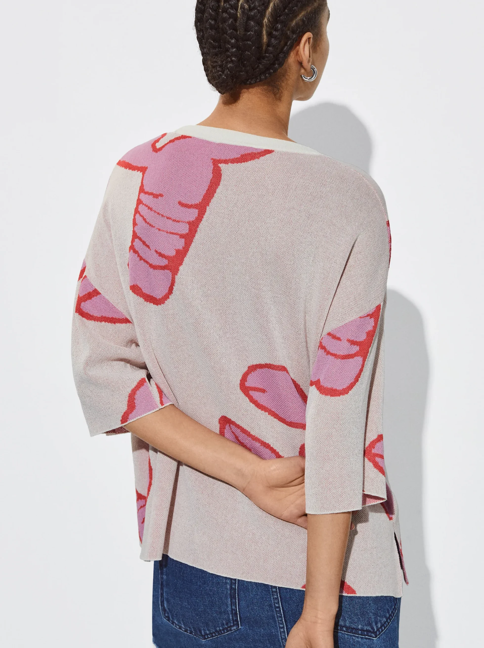 Jacquard Round-Neck Sweater|Parfois Best