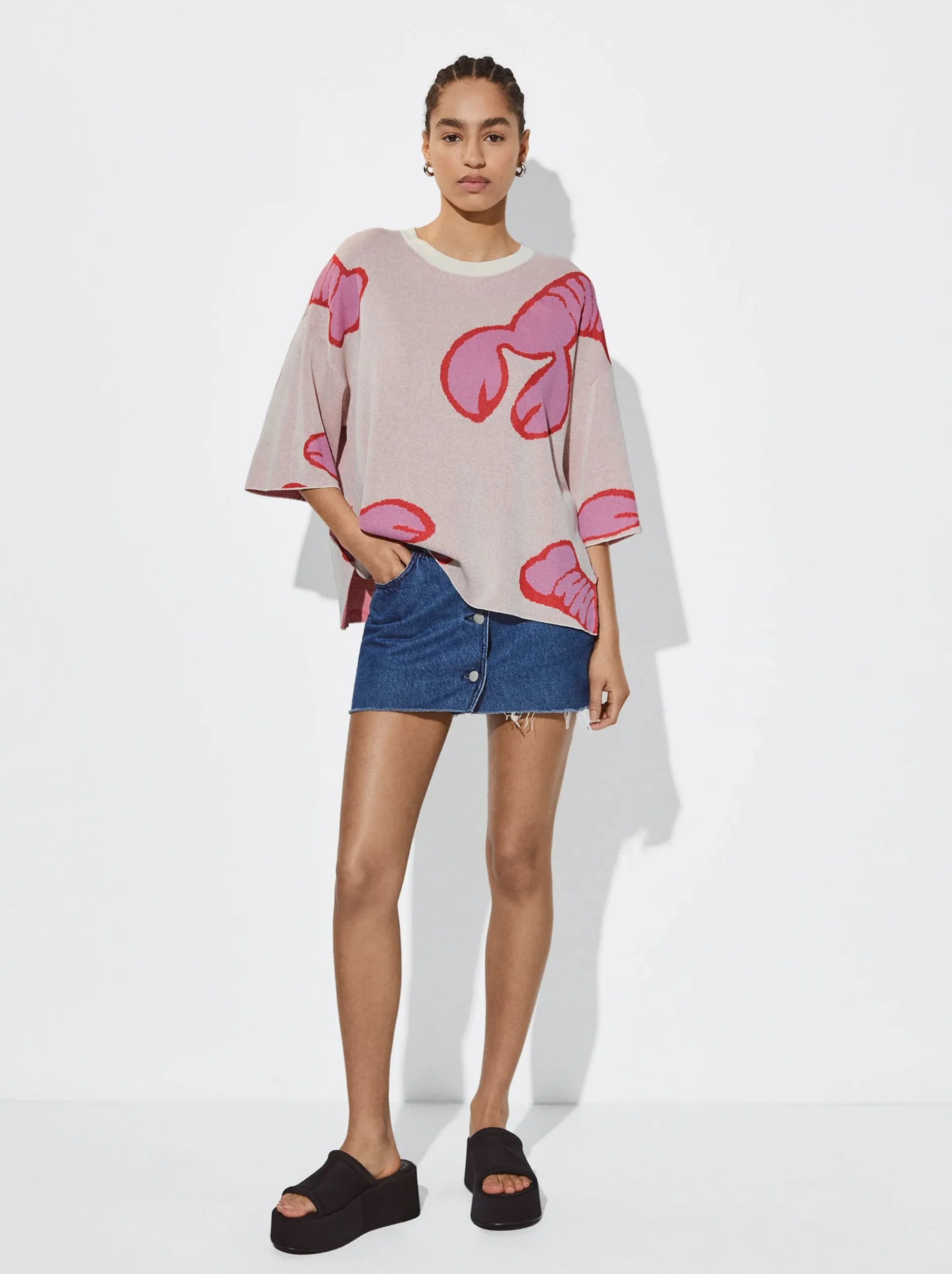 Jacquard Round-Neck Sweater|Parfois Best