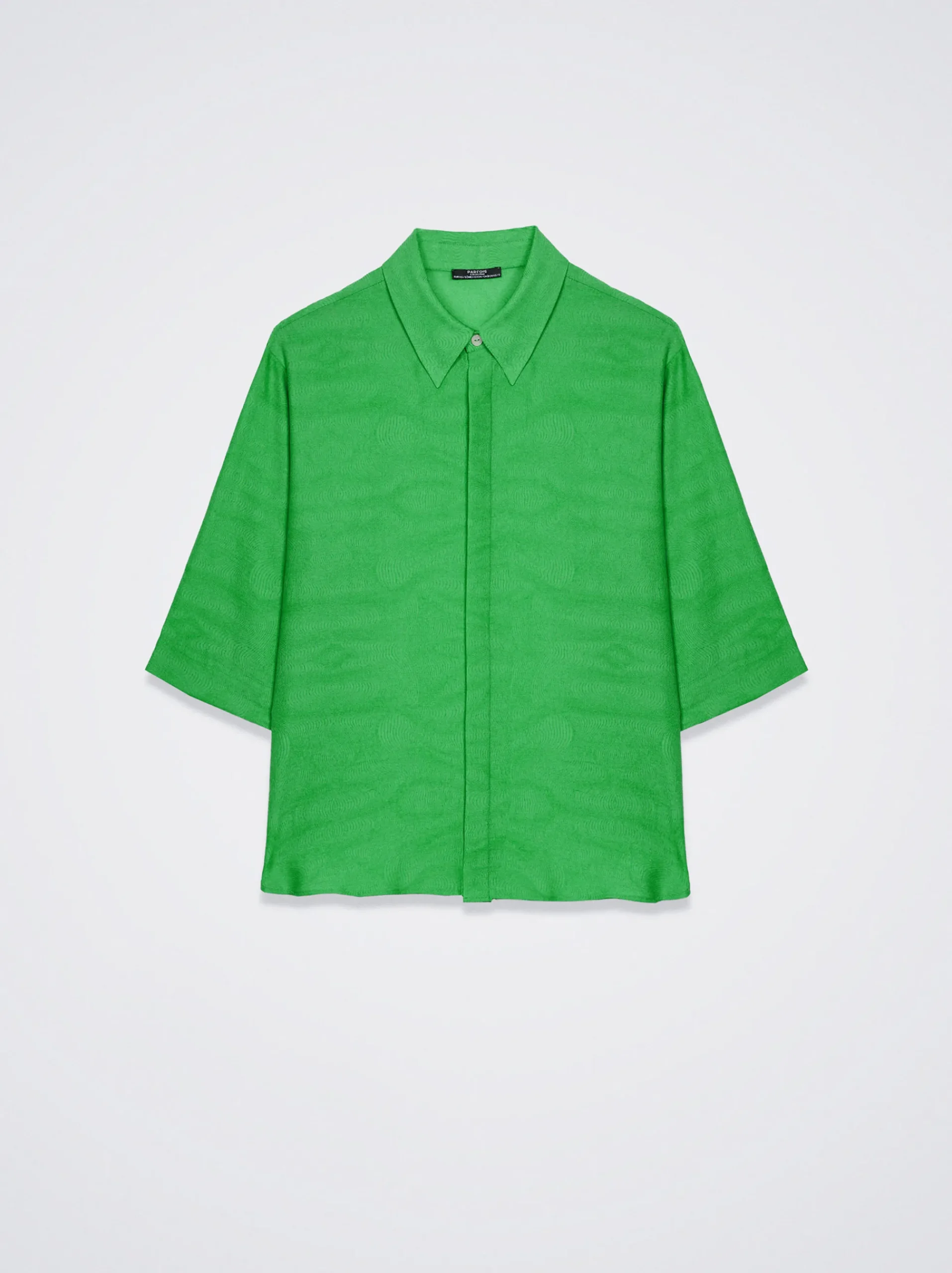 Jacquard Short-Sleeved Shirt|Parfois New