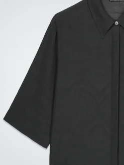 Jacquard Short-Sleeved Shirt|Parfois Best Sale