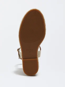 Jute Wedge Sandals|Parfois Flash Sale
