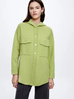 Knit Overshirt With Pockets|Parfois Online