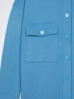 Knit Overshirt With Pockets|Parfois Discount