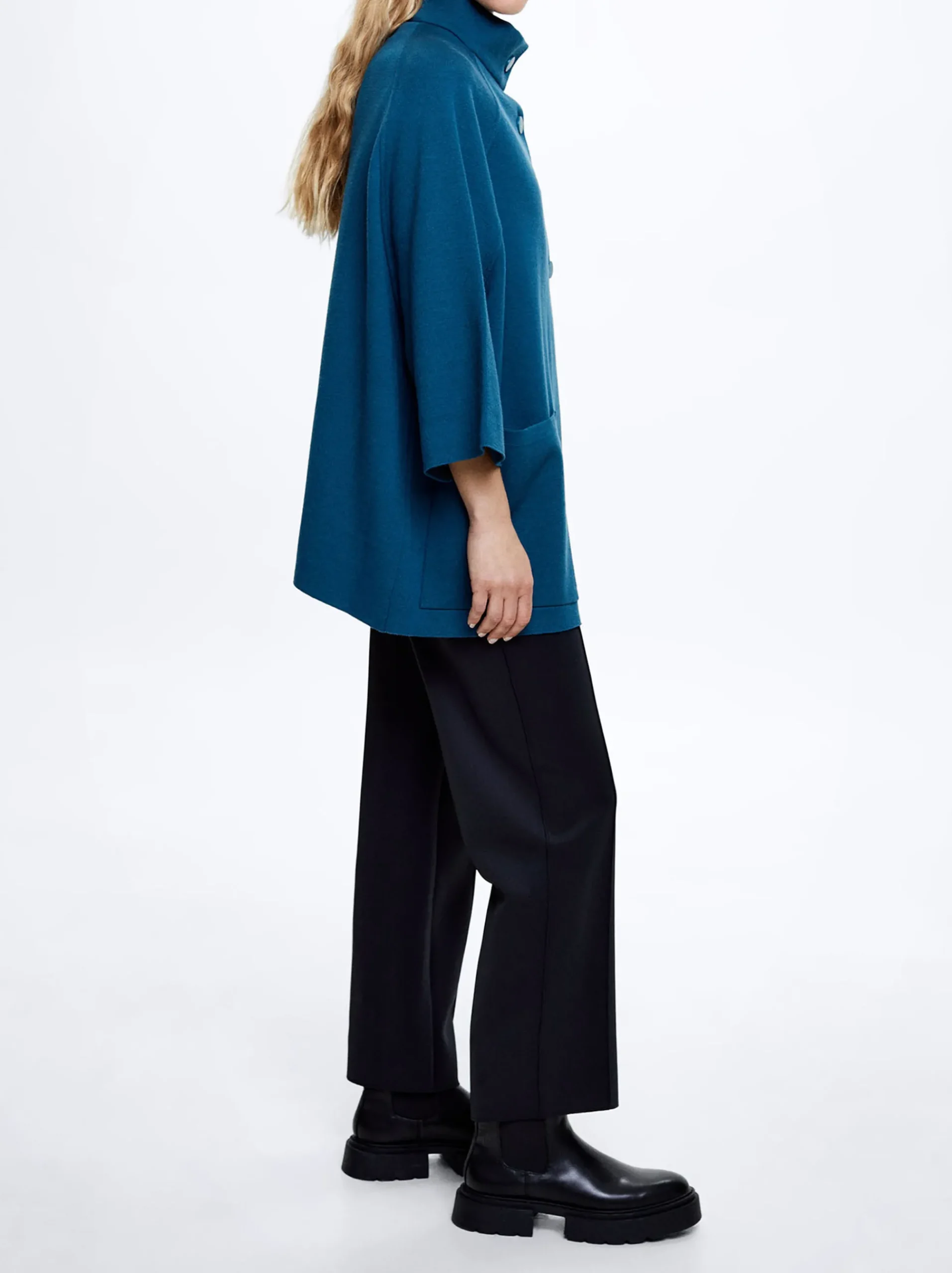 Knit Poncho With High Neck|Parfois Best Sale