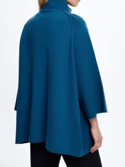 Knit Poncho With High Neck|Parfois Shop