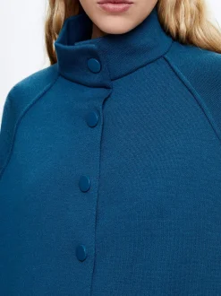 Knit Poncho With High Neck|Parfois Shop